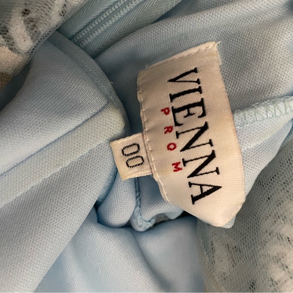 Vienna Blue Swarovski Crystal Prom Dress - Picture 2 of 11